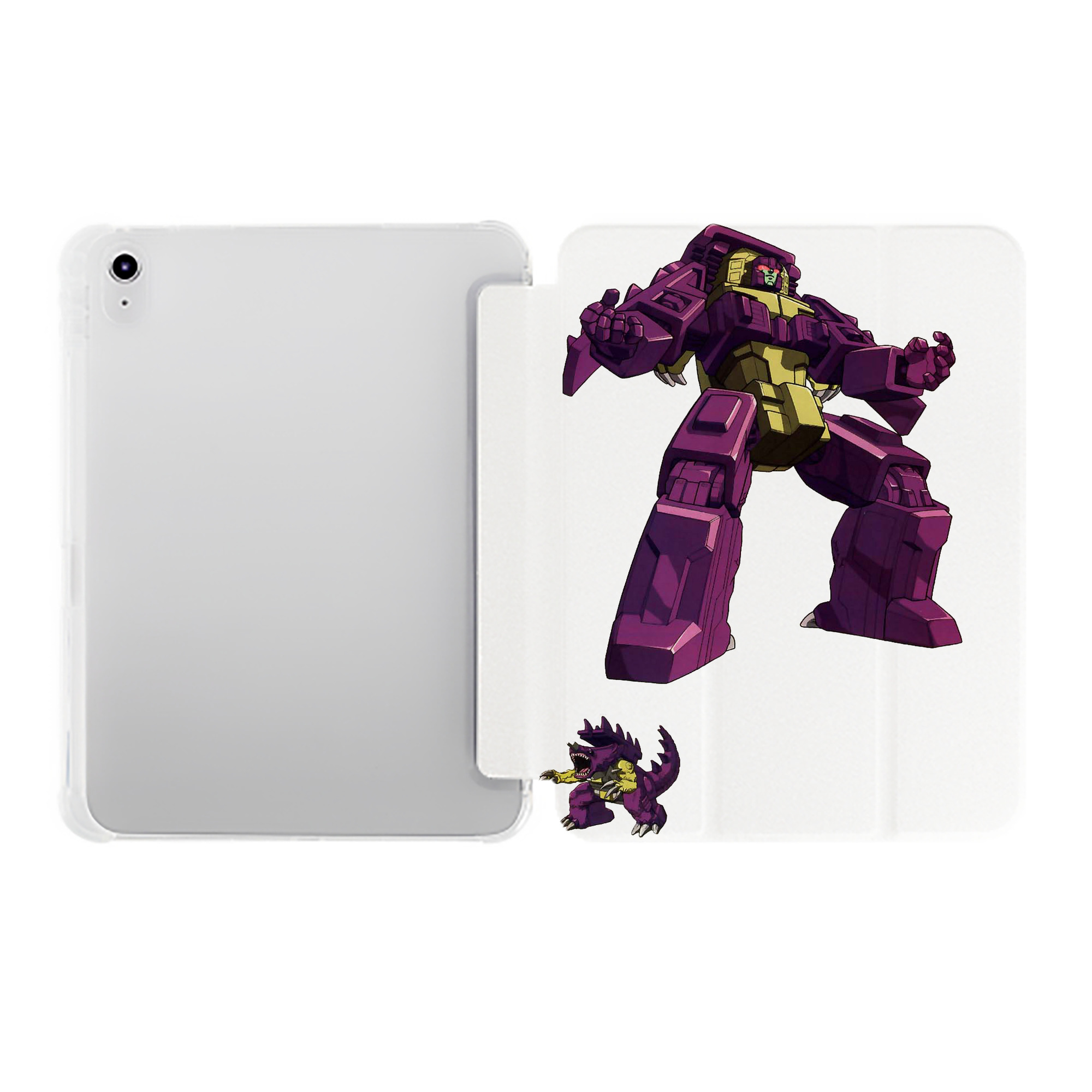 （画像用）  IPad ケース ペン収納付き 三つ折りスタンド PUレザー×シリコン 対応機種9.5/10.5/10.9インチ